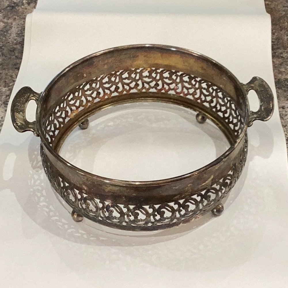 Elegant Silver Serveware Bowl